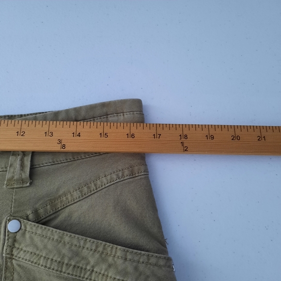 Anthropologie Maeve Turner Tan High Rise Ankle Length Utility Pants size 31 - Picture 10 of 15